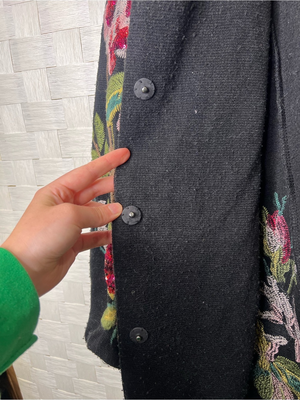 Johnny Was Biya Embroidered Floral Cardigan / Duster – Size Large - Picture 4 of 17